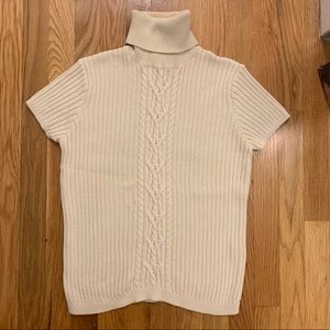 Ralph Lauren short sleeve cable knit sweater sz L